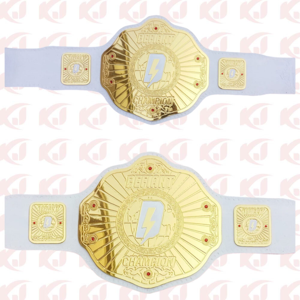 Big Damo Rampage, the defiant British World Professional Wrestling Championship Belt