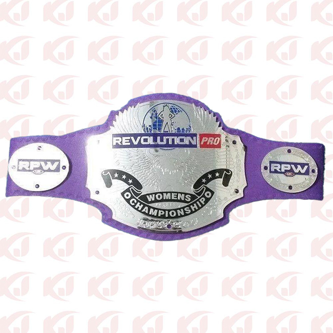 first-ever champion belt women for the RPW Revolution Pro Women Shaw, Jamie Hayter Gisele