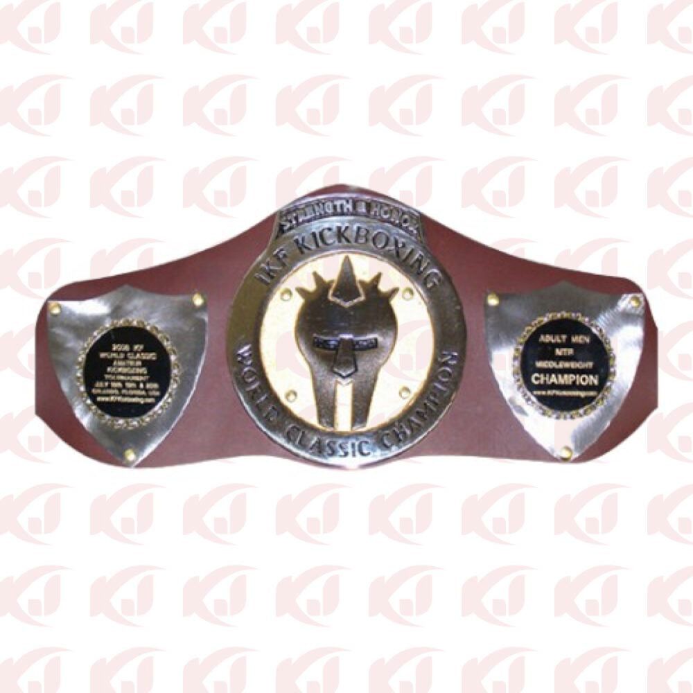 Orlando Champion of the IKF World Classic Amateur World Kickboxing Championship Belt