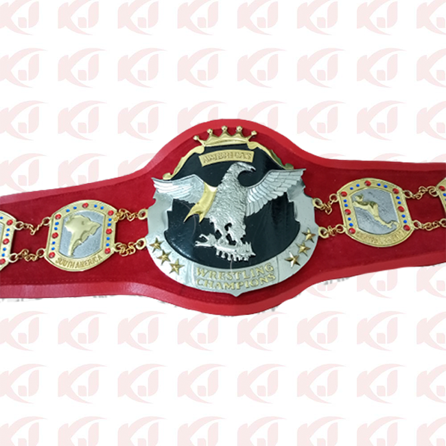 Chavo Guerrero Hollywood, the NWA Americas Wrestling Heavyweight Championship Belt