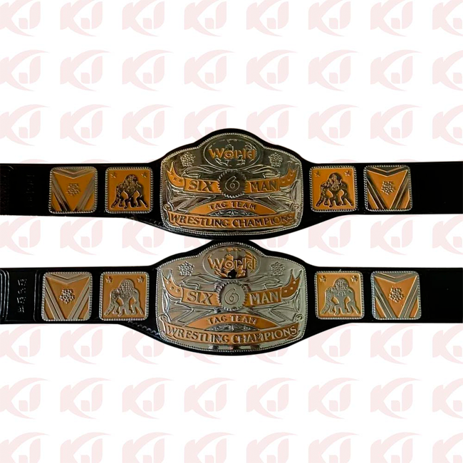 Leather Belt for the NWA World Six Tag Team Wrestling Championship