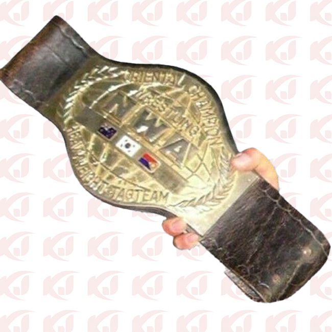 Namhyaesan Wrestling Champion and former NWA Oriental Tag Team Championship Belt Oh Tae