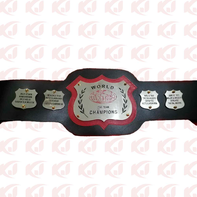 Vintage Belt Kangaroos Arakawa Dillingers Miller Synder, NWA World Tag Team Champions