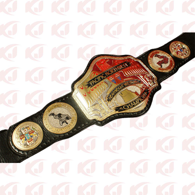 Uncut Portland Wrestling Championship belt for the Pacific Northwest Title