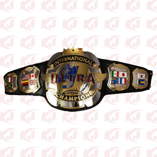 belt for the ULTRA J Title Champion in Pro Wrestling International