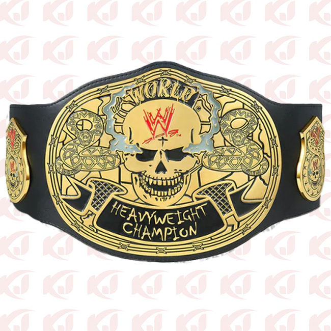 SKULL CHAMPIONSHIP REPLICA TITLE BELT 5MM STONE COLD SMOKING