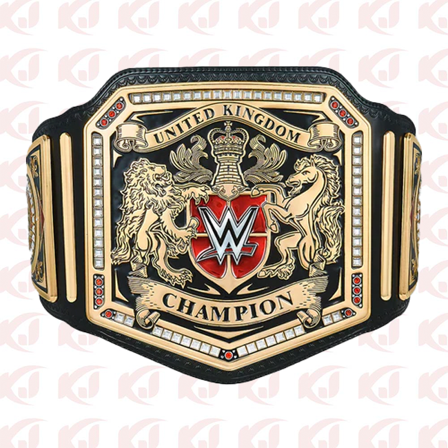 WWE United Kingdom Championship of Wrestling WWE Title Belt Replica with Logo