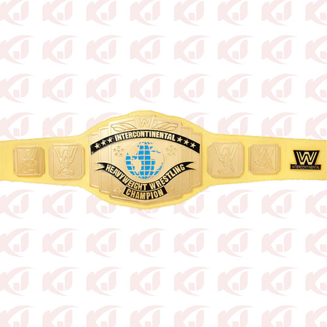 WWE Replica Title Belt for the Yellow Intercontinental Wrestling Championship