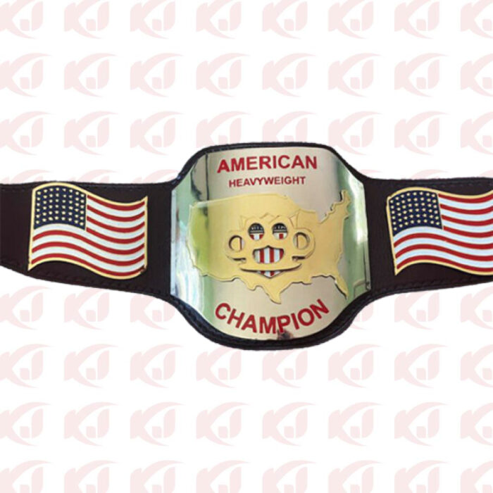 Championship Belt Bruiser Brody Brass Knuckles American Heavyweight Champion